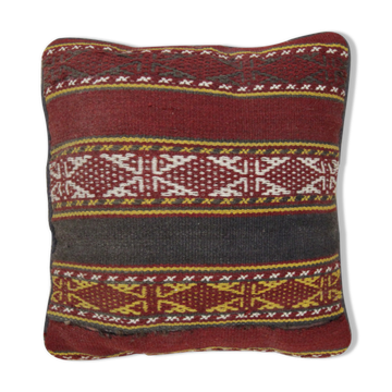 Geometric Cushion Cover Tribal Wool Scatter Pillow