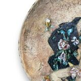 Helen Mai Important Dish In Terracotta And Glazed Porcelain Female Nude