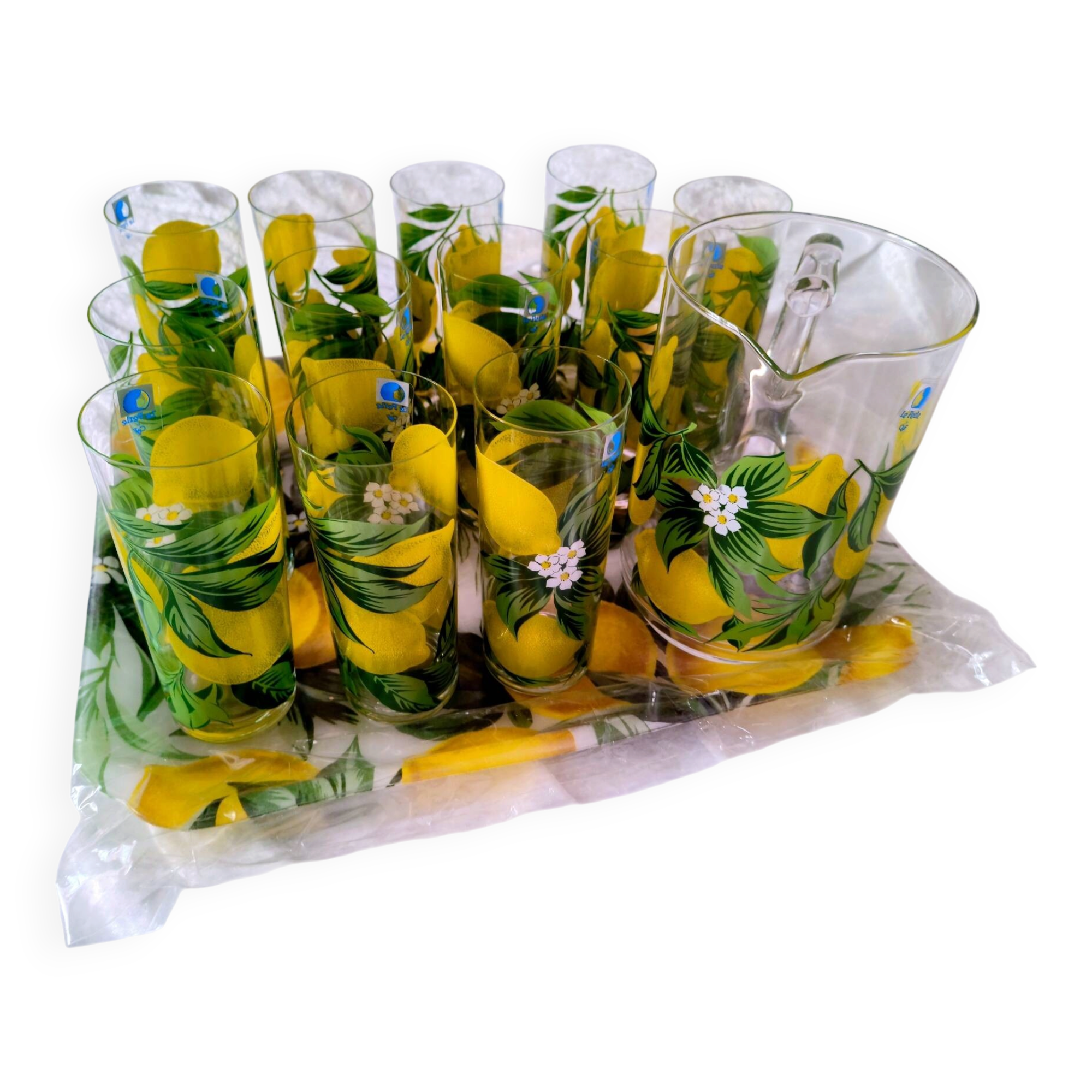 Ensemble 12 verres et brot C&F Italie 1980