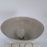 Foot lamp ceramic and brass vintage 50/60 s