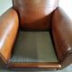 Leather club chair, 1940s