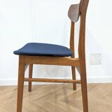 Chaise vintage bleue