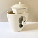 Contemporary earthenware teapot