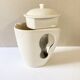 Contemporary earthenware teapot
