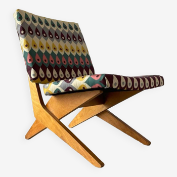 Scissor lounge chair by Jan van Grunsven for Pastoe, model FB18, Dutch 1960s