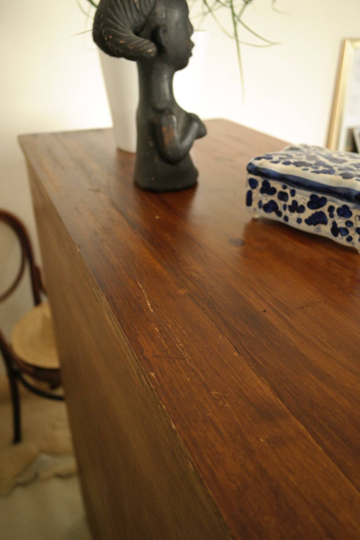 Rustic pine chest of drawers
