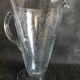 Pitcher - Napoleon III - 1/2 crystal blown and engraved with volutes