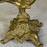 Pair of bronze rocaille candlesticks