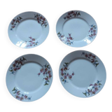 Set of 4 porcelain plates