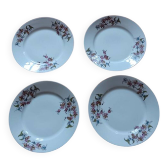Set of 4 porcelain plates