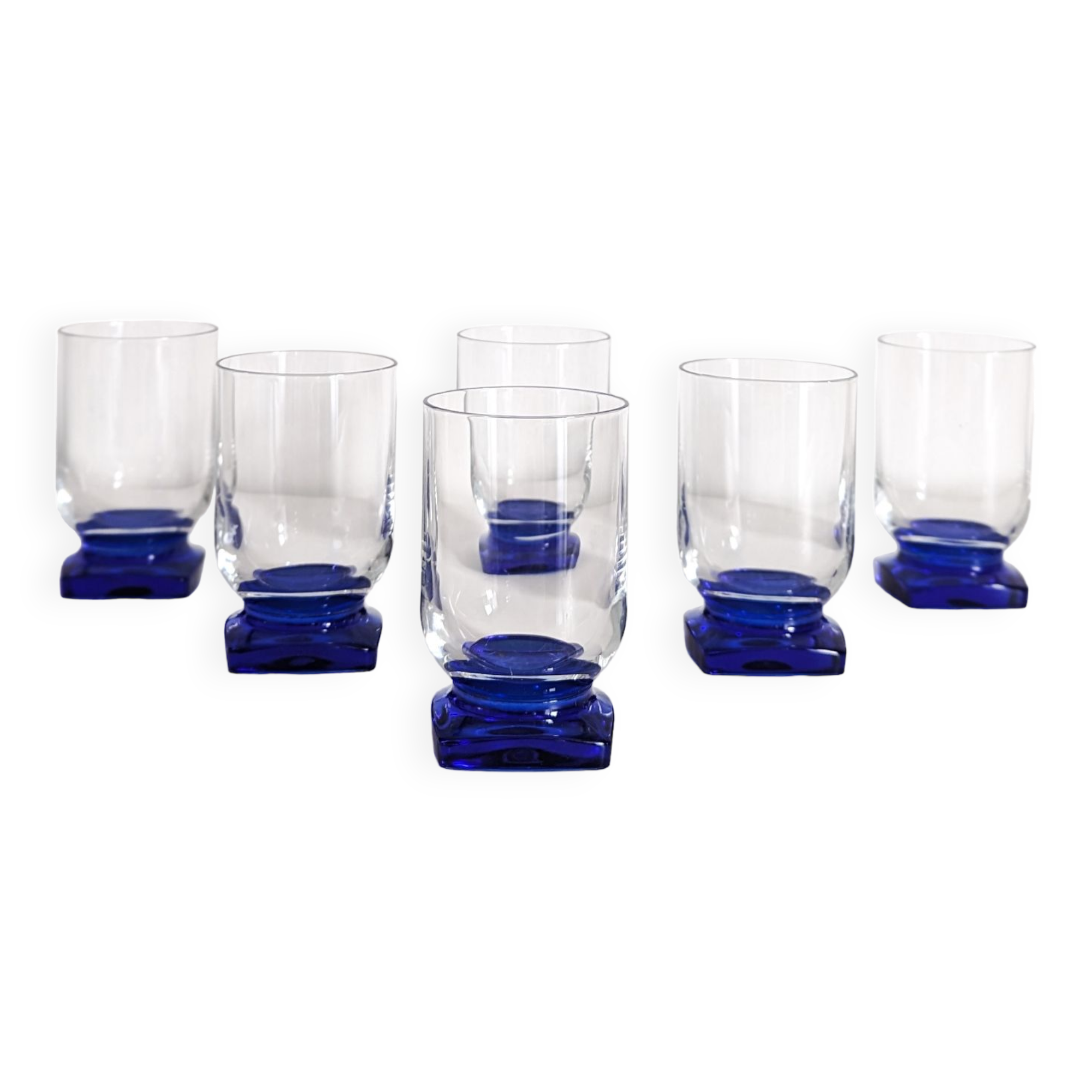 Series of 6 Bormiolo Rocco Ibisco glasses
