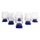 Series of 6 Bormiolo Rocco Ibisco glasses
