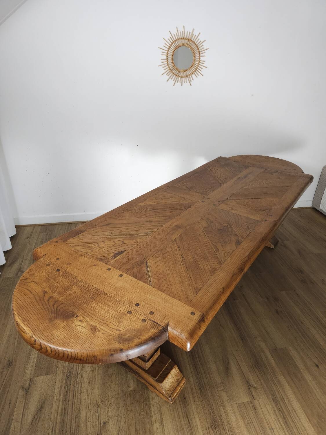 Monastery table with character in solid oak