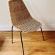 Ensemble de 5 chaises "Basket" par Gianfranco Legler, années 1950