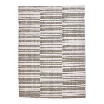 300x217cm  cream Saffran kilim carpet, large wool kilim rug, scandinavian