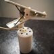 Old spotlight lamp with hanging clip 100% white 100%1970 vintage tbe