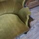 Louis-Philippe 3-seater velvet sofa - 19th century