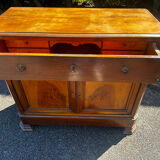 Antique drop-leaf secretary in walnut – Louis-Philippe period (19th century)