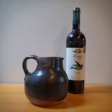 Yves Mohy, pyrite stoneware pitcher, La Borne, France, 1950s