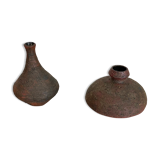 Set of 2 Studio Pottery Sculptural Objects Gerhard Liebenthron, Germany, 1970s