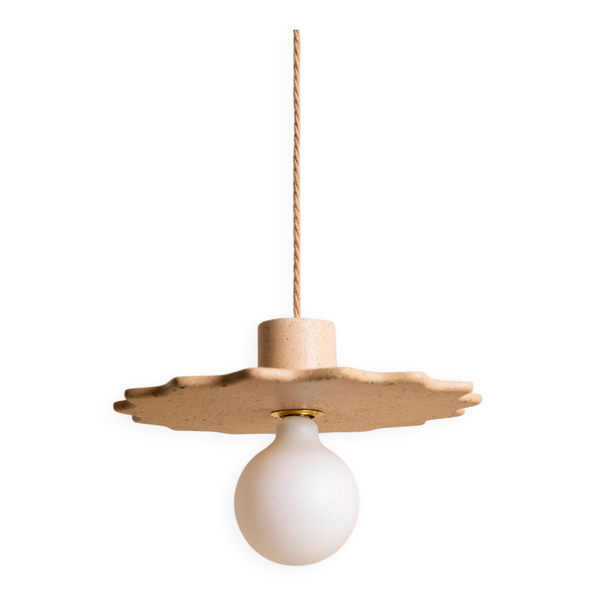 ELLA pendant light in beige concrete