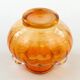 Mid-century modern vase, orange glass, Poland, 1970s