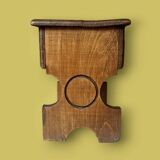 Small antique wooden stool chest – handcrafted