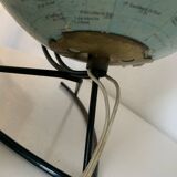 Globe vintage 1960 terrestre verre Girard et Barrère mappemonde - 27 cm