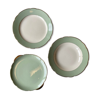 Trio of water green dishes