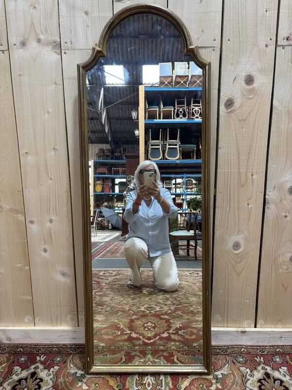 Miroir entre 2 en bois doré