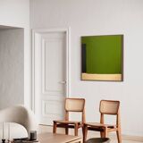 Original anise green painting trio 80x80 cm
