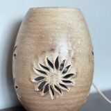 Openwork stoneware lamp, 1970.