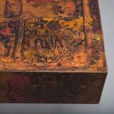 Vintage copper coffee table from Bernhard Rohne, 1970s