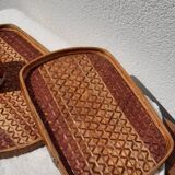 Duo de plateaux en bambou