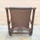 Fauteuil en bambou et en cuir