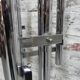 Chrome uplight floor lamp with 8 light points