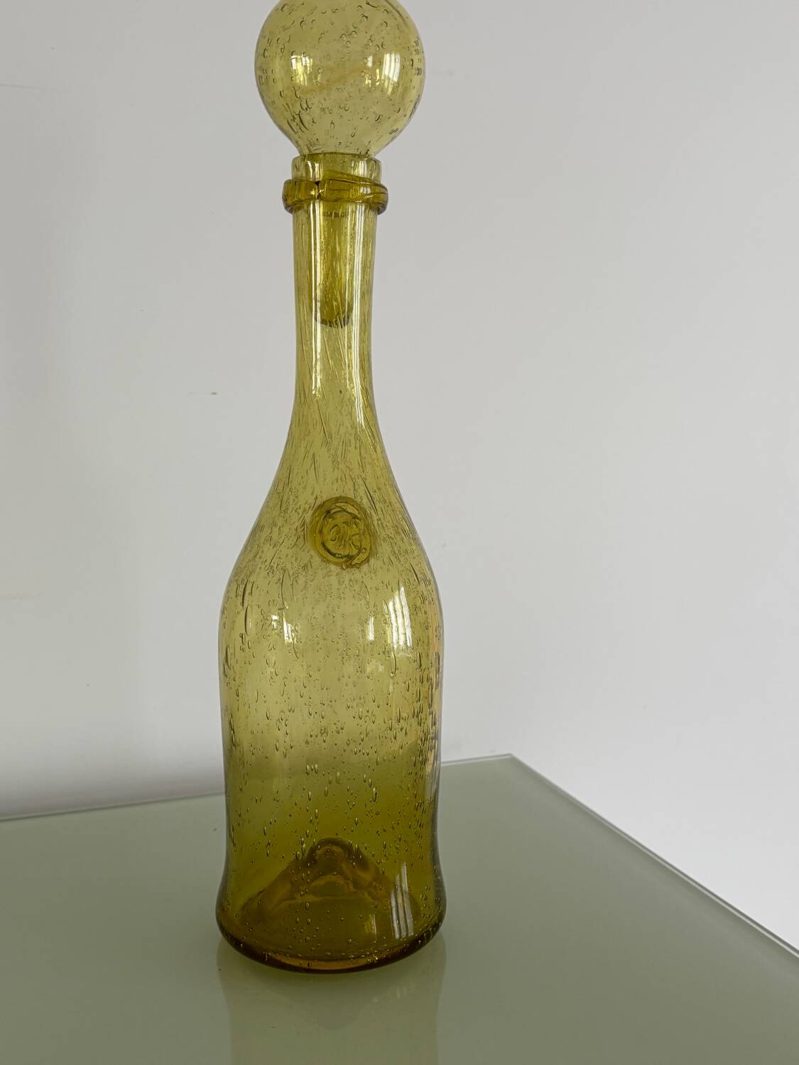 Verre de Biot vert 1960