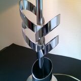Vintage 70s design lamp in chrome metal