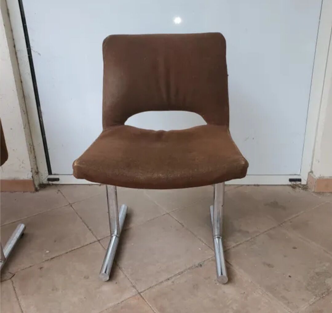 Set of 4 design chairs years 70 Georges Frydman vintage