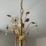 Crystal grapevine waterfall chandelier from the 70s