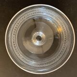 10 old crystal champagne glasses