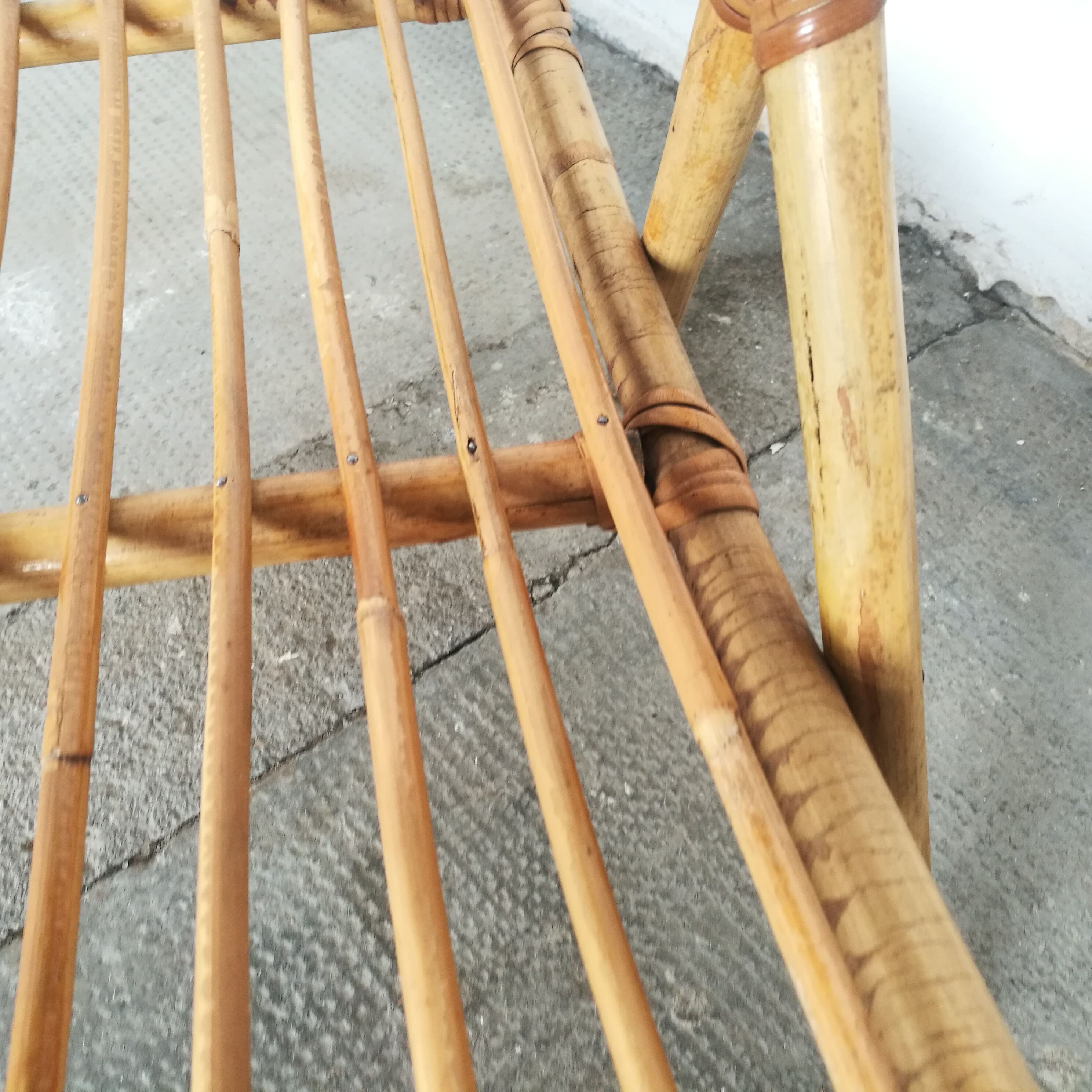 Rattan magazine holder