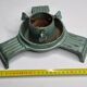 Old industrial style Christmas tree stand, enameled cast iron, 25 cm