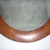Miroir ovale cadre bois 74X58