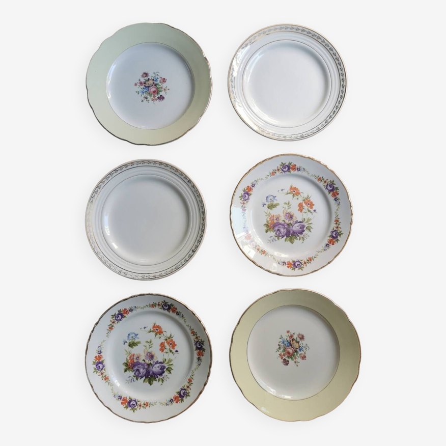Mismatched vintage dinner plates | Selency
