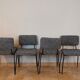 Set de 4 chaises design André Simard, édition Airborne, 1960