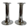2 Elegant Vintage Mid Century Modern Silver Plated Candlestick Holders