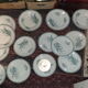 Lot of plates st amand with lily of the valley