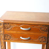 Art deco floral carved healing, 1920s