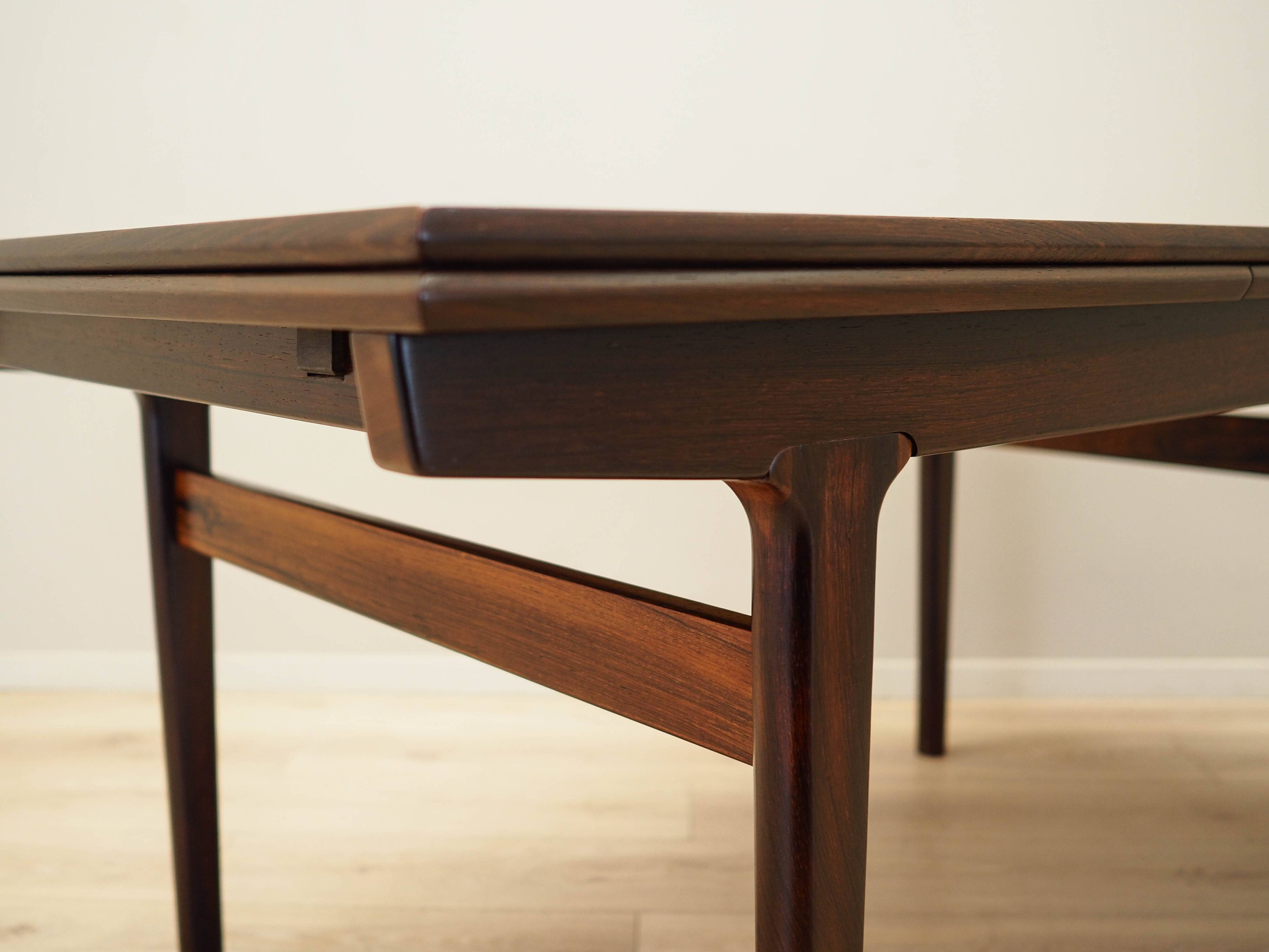 Rosewood table, Danish design, 1960s, designer: Henning Kjaernulf, manufact